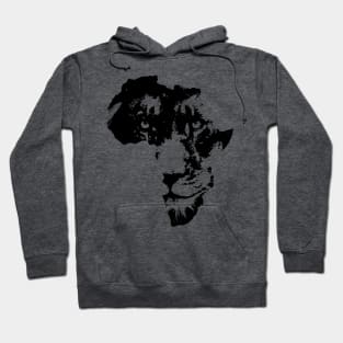 African Lion Face | Safari Culture | Africa Map Hoodie